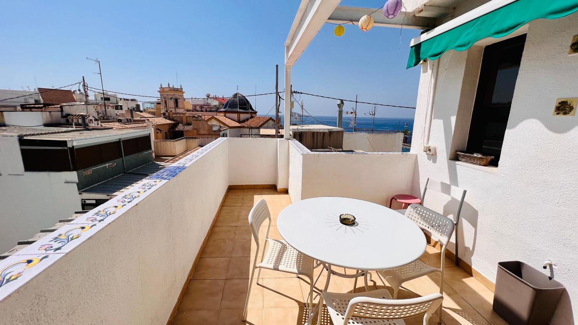 Atico Con Vistas En El Casco Antiguo De Benidorm Leilighet Eksteriør bilde