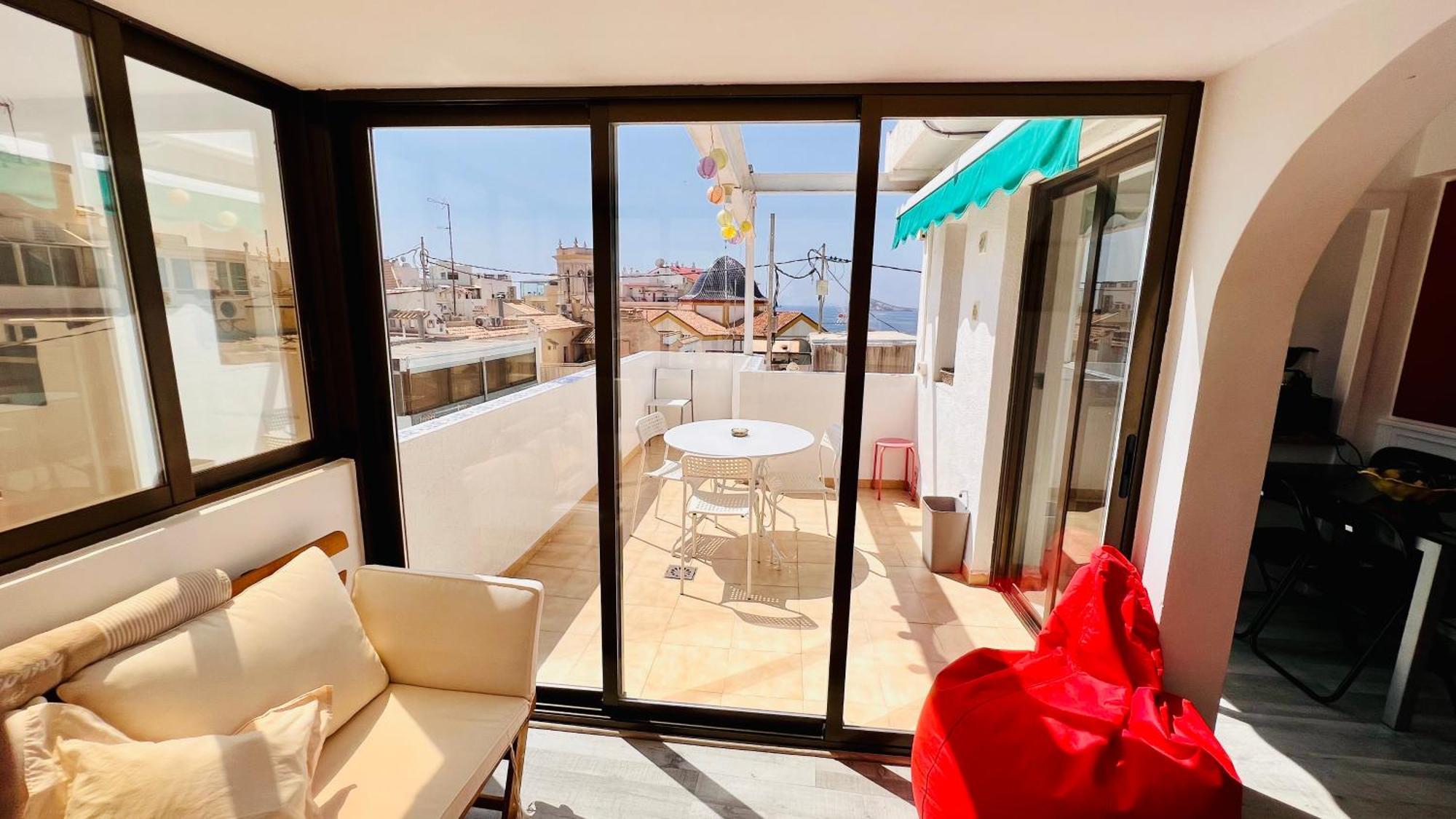 Atico Con Vistas En El Casco Antiguo De Benidorm Leilighet Eksteriør bilde